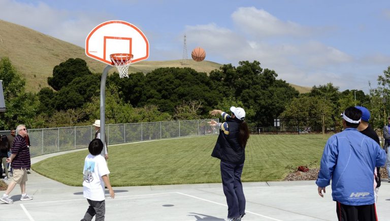 Basket ball hoop at Hiddenbrooke park