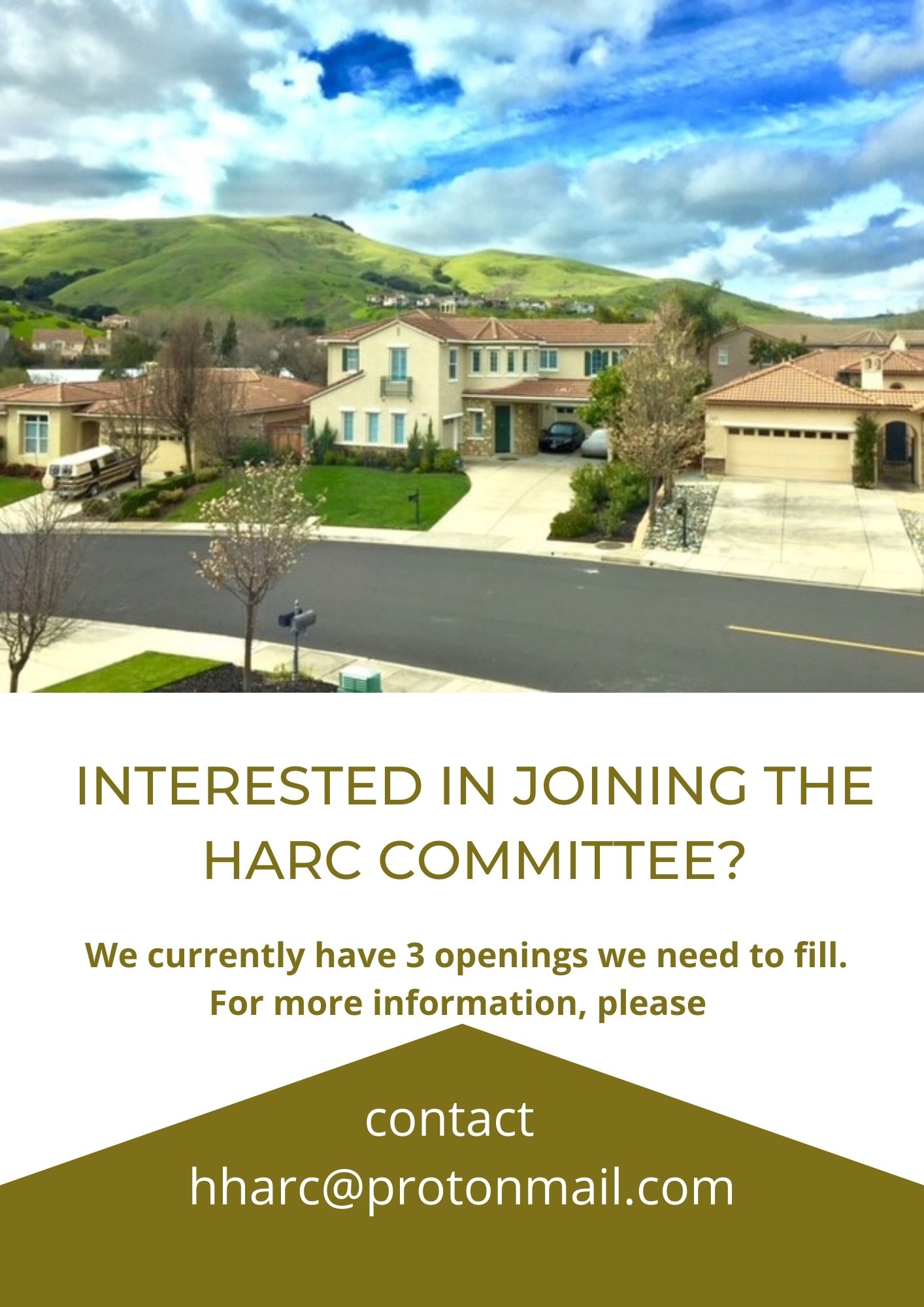 Seeking HARC committee members